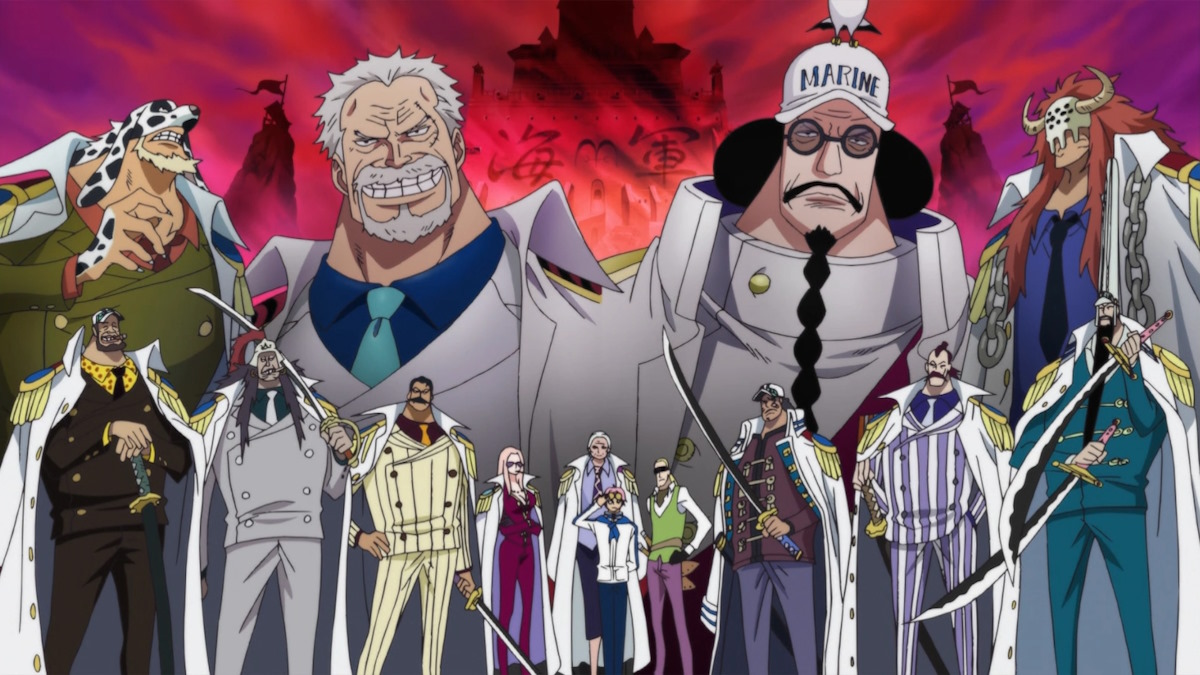 Marine officers in One Piece