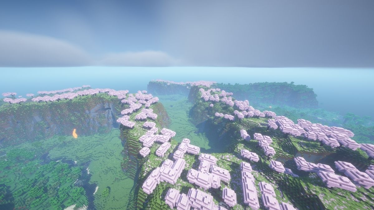 valley of patterned cherry blossoms