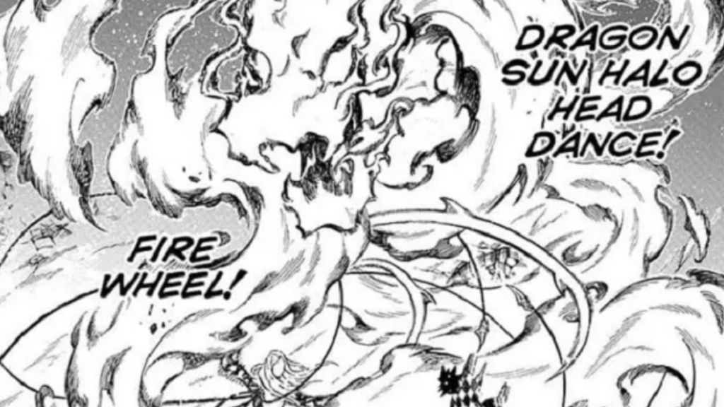 Dragon Sun Halo Head Dance in Demon Slayer