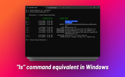 LS command equivalent Windows