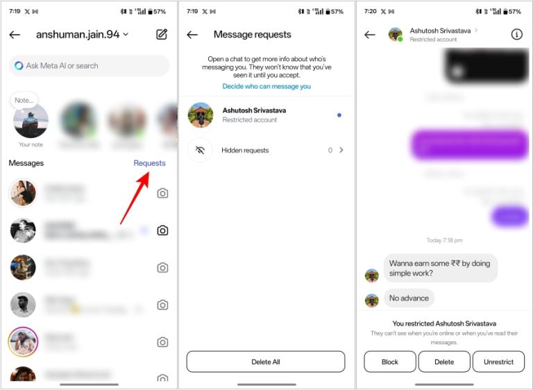 WHAT IS RESTRICTED MEANING IN INSTAGRAM visual data 6