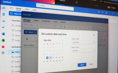 here's how to schedule an email in Outlook