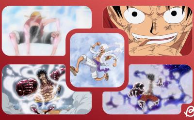All of Luffy's gears in One Piece anime
