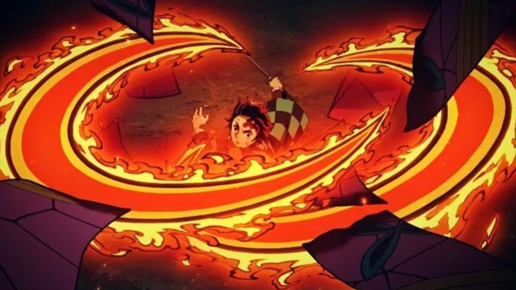 Raging Sun in Demon Slayer