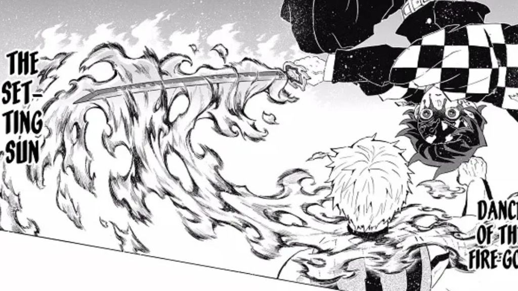 The Setting Sun in Demon Slayer