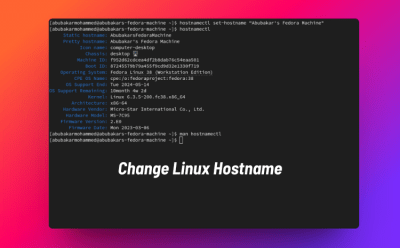 Change Linux Hostname