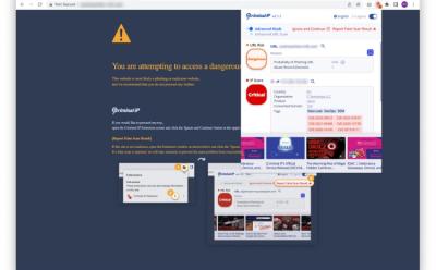 A screenshot showing Criminal IP's URL Shield