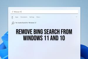 How to Remove Bing Search from Windows 11 and 10