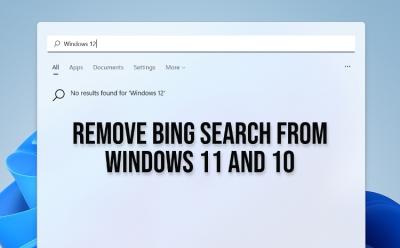 How to Remove Bing Search From Windows 11 and 10