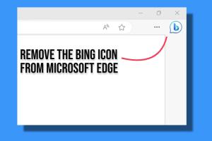 How to Remove the Bing Icon from Microsoft Edge