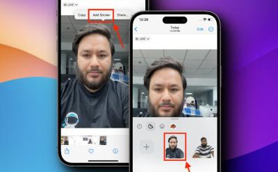 How to add live stickers on iOS 17