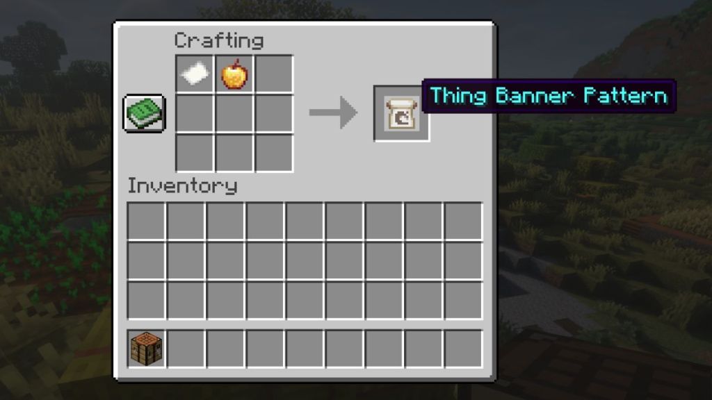 Thing Banner Pattern made with Paper in Minecraft