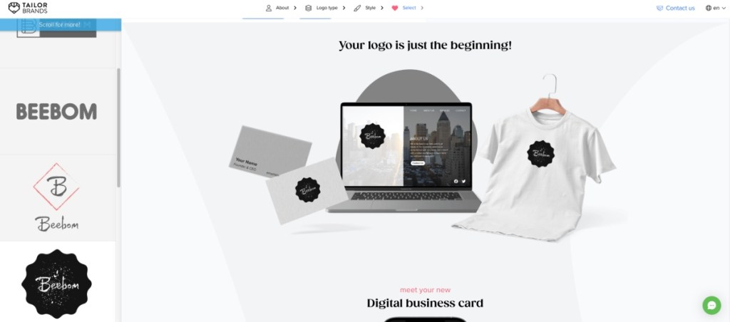 Trailor Brands Logo And Media Kit Page screenshot