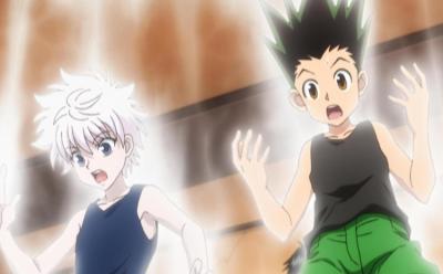 Killua and Gon experiencing Nen