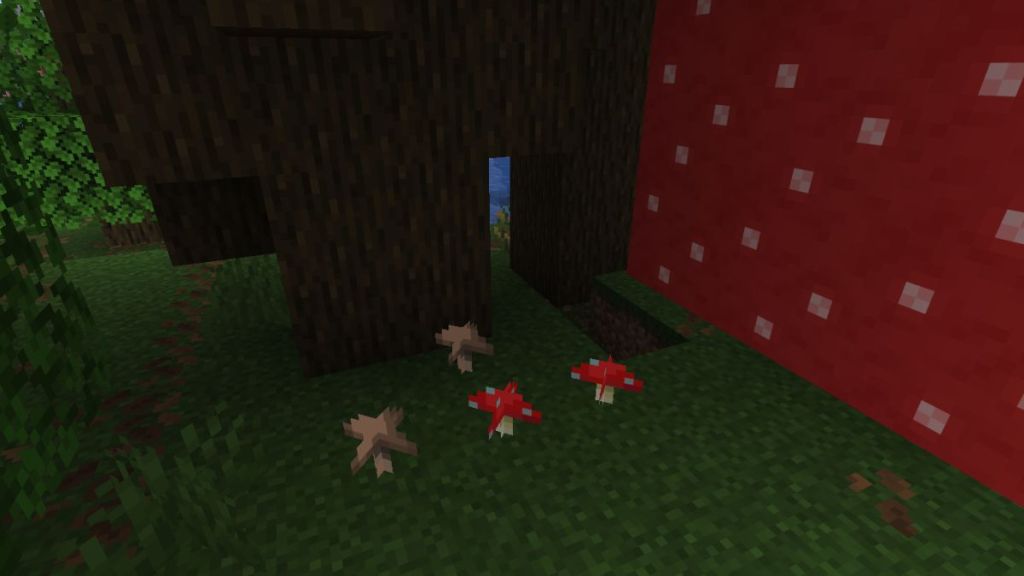 Growing mushrooms in Minecraft requires low light levels