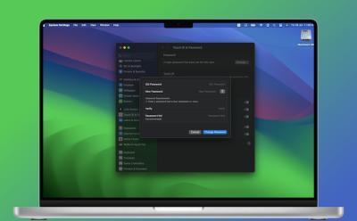 How to change macbook password