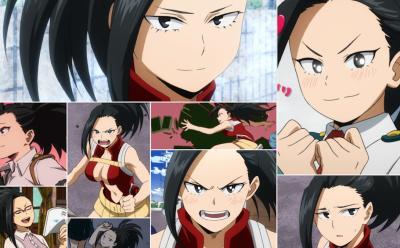 A collage of Momo