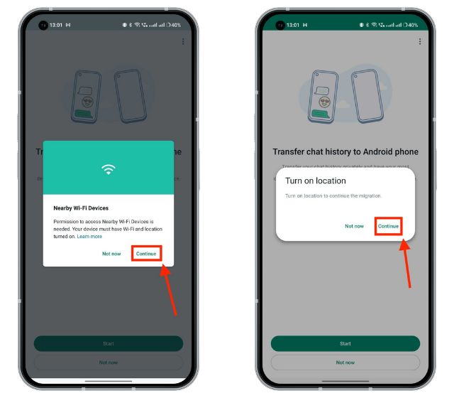 WhatsApp permissions in Nothing Phone 1