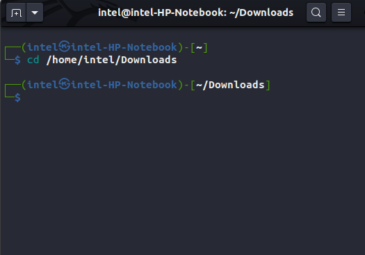 Change directory in Linux using absolute path