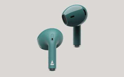 boAt Airdopes Alpha showcased in Green color option
