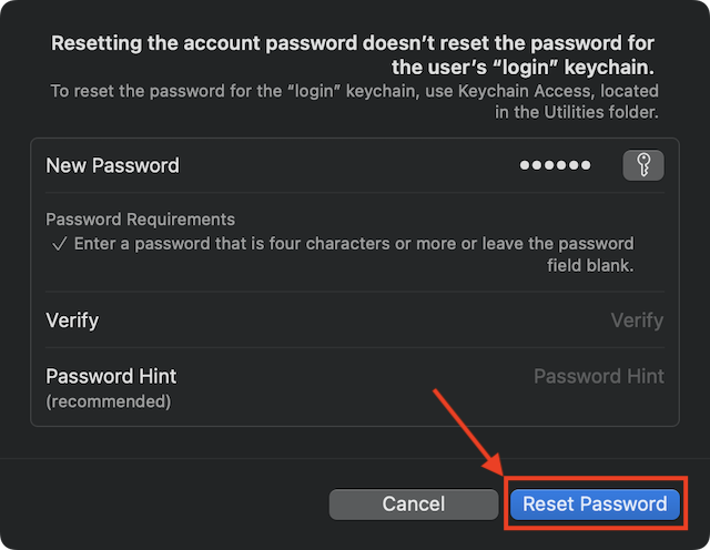 how to change apple id password on macbook if forgotten