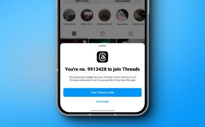 how to unhide threads badge on instagram