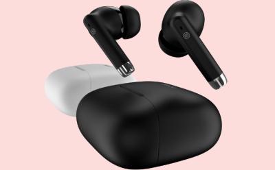 noise buds aero in black and white