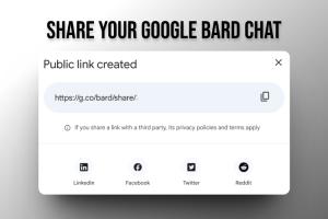 How to Share Your Google Bard AI Chats