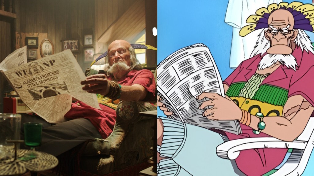 Clive Russell as Crocus in One Piece live-action season 2
