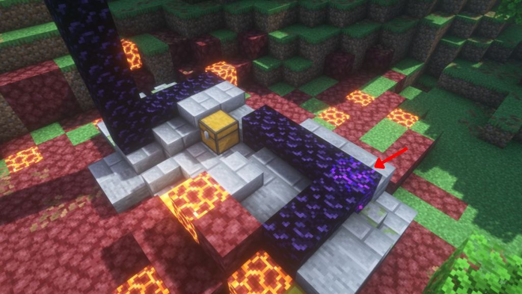 Crying obsidian in ruined portals