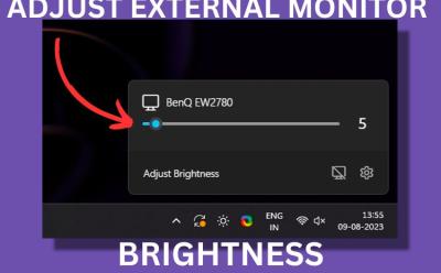 External Monitor brightness featured image