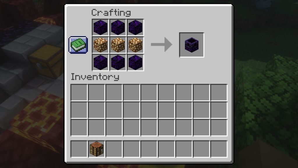 Glowstone and Crying obsidian makes respawn anchor