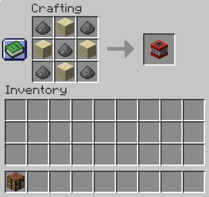 How to Craft a TNT in Minecraft