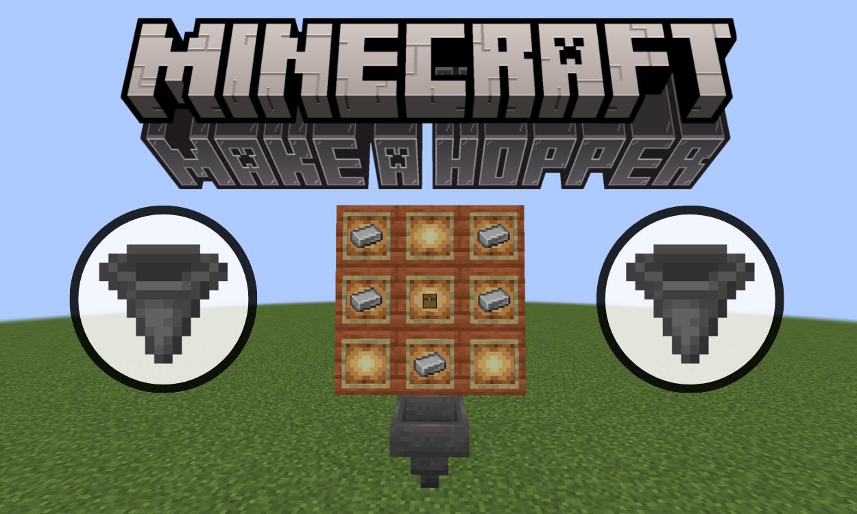 How To Make A Hopper In Minecraft Beebom How To Make A Hopper In Minecraft Beebom