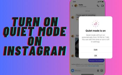 Turn On Quiet Mode on Instagram