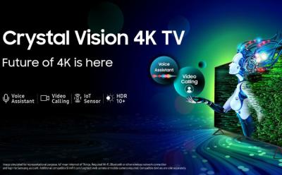 samsung crystal vision 4k tv launched