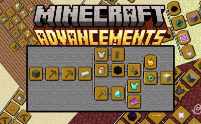 All advancement tabs in Minecraft