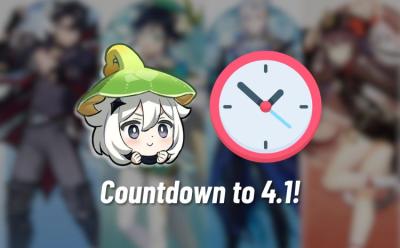 Genshin Impact 4.1 countdown Date and Time