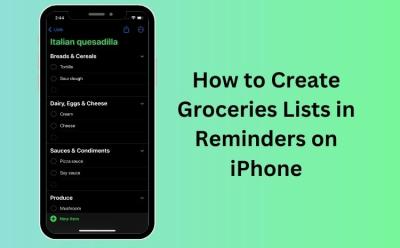 How to create Groceries Lists in Reminders on iPhone