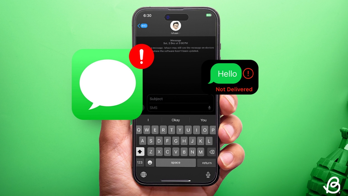 shot of an iPhone with the Messages app open to indicate iMessage not working issue