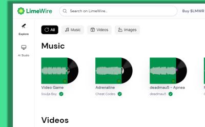 LimeWire AI Studio