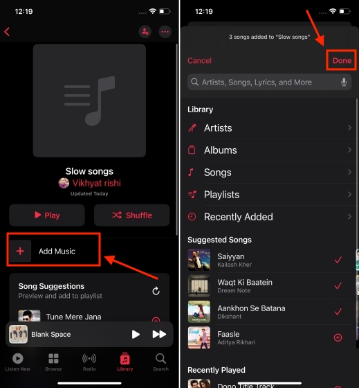 How to add music to a playlist on Apple Music