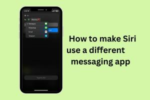 How to Change Siri's Default Messaging App in iOS 17