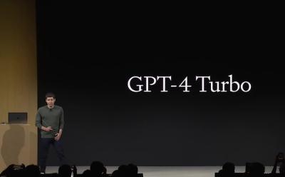 sam altman announcing gpt-4 turbo