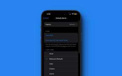Change default iPhone sound and haptics
