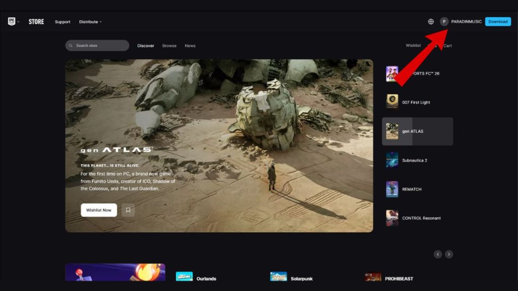 Account settings in the Epic Games Store for Fortnite Crew cancellation