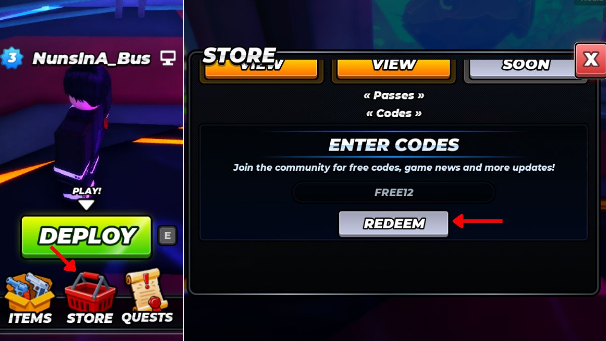 Redeem One Shot Codes