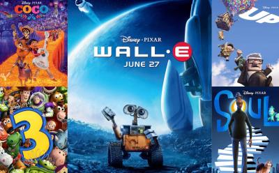 collage of pixar movie posters