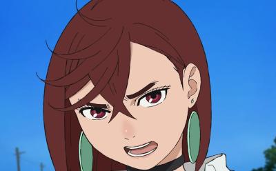 a still from dandadan anime PV