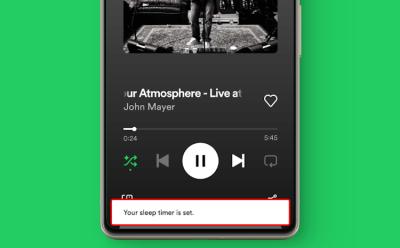 Showcasing the Spotify Sleep Timer feature